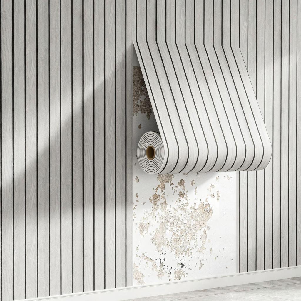 3D Selbstklebender Holzmaserung Wandaufkleber - Wasserdichte & Feuchtigkeitsbeständige Dekorationsplatte für Wohnzimmer TV-Hintergrund