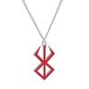 Collana in Lega con Ciondolo Portachiavi Simbolo dell'Uovo del Re di Berserk