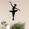 1pc Metal Ballerina Silhouette Wall Art Powder Coated Ballet Decor Gift for Living Room Garden Fence