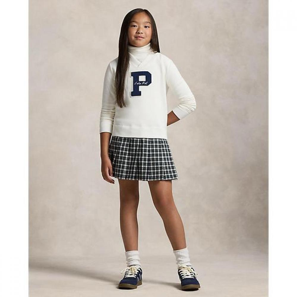 Polo Kids Girls 7 16 Letterman Fleece Sweatshirt Dress Cwpodrsg3d21072100 S