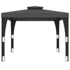 VidaXL Double-roof Gazebo Anthracite 2.98x2.98 M Steel, Garden Gazebo, Patio Gazebo, Pavilion, Gazebo 368441