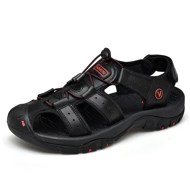 Plus Size Men's Sandals Summer Outdoor Head-Carried Beach Shoes Sport Casual Slippers Zapatillas Para Hombre Chaussure Hommes