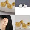 Korean Cute KT Cat Titanium Steel Stud Earrings: Sweet, Versatile, Fashionable