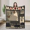 Makima Chainsaw Man Anime Flannel Blanket  Soft Warm Winter Throw for Kids Bed Sofa Home Decor
