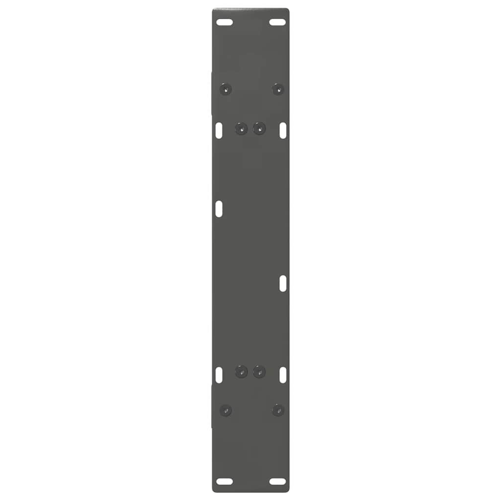 Vidaxl Coffee Table Legs, 2 Pcs, Anthracite, 70X(72-73) Cm, Steel