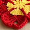 Hand Woven Dining Table Mats Handmade Crochet Flower Coasters for Drinks Thermal Insulation Mat Decorative Kitchen Coffee Mugs And Tea Cups Artistic