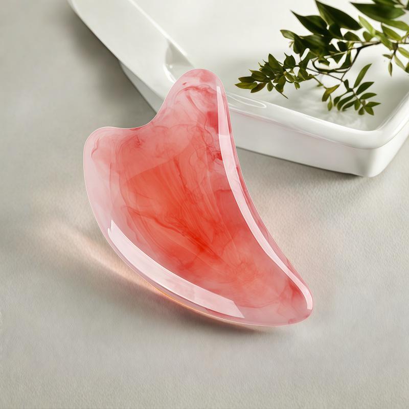 Resin Ox Horn Massage Board for Facial Acupoints and Meridian Scraping