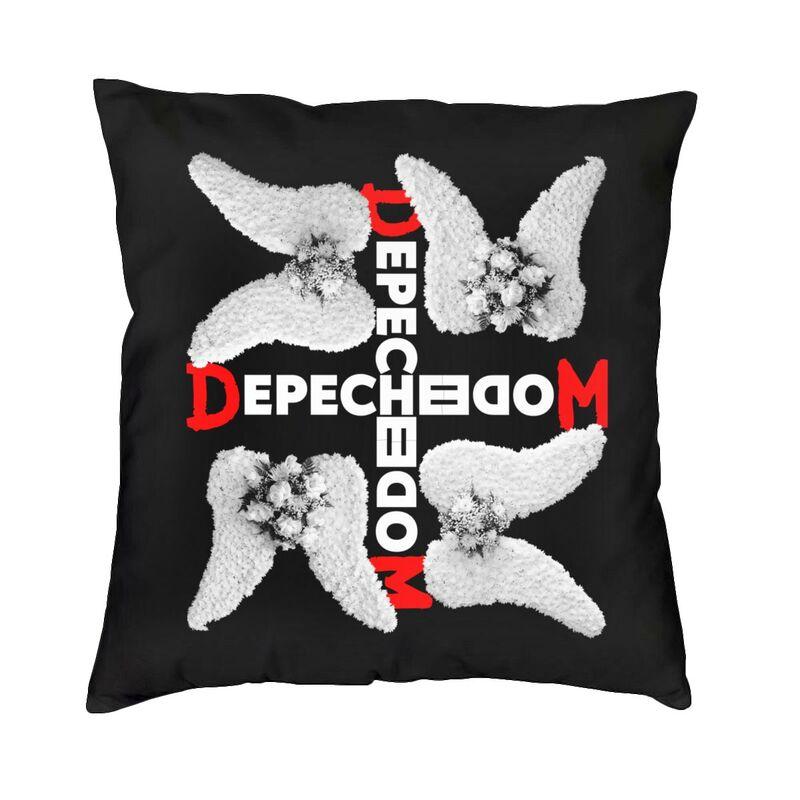 

Depeche Cool Mode Heavy Metal Rock Band Cushion Covers Velvet Luxury Throw Pillow Case for Car Sofa 30cmx30cm