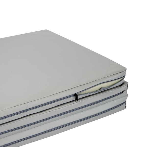 gymnastic mat Gamma 200x100x10 czteroczęściowy -gray