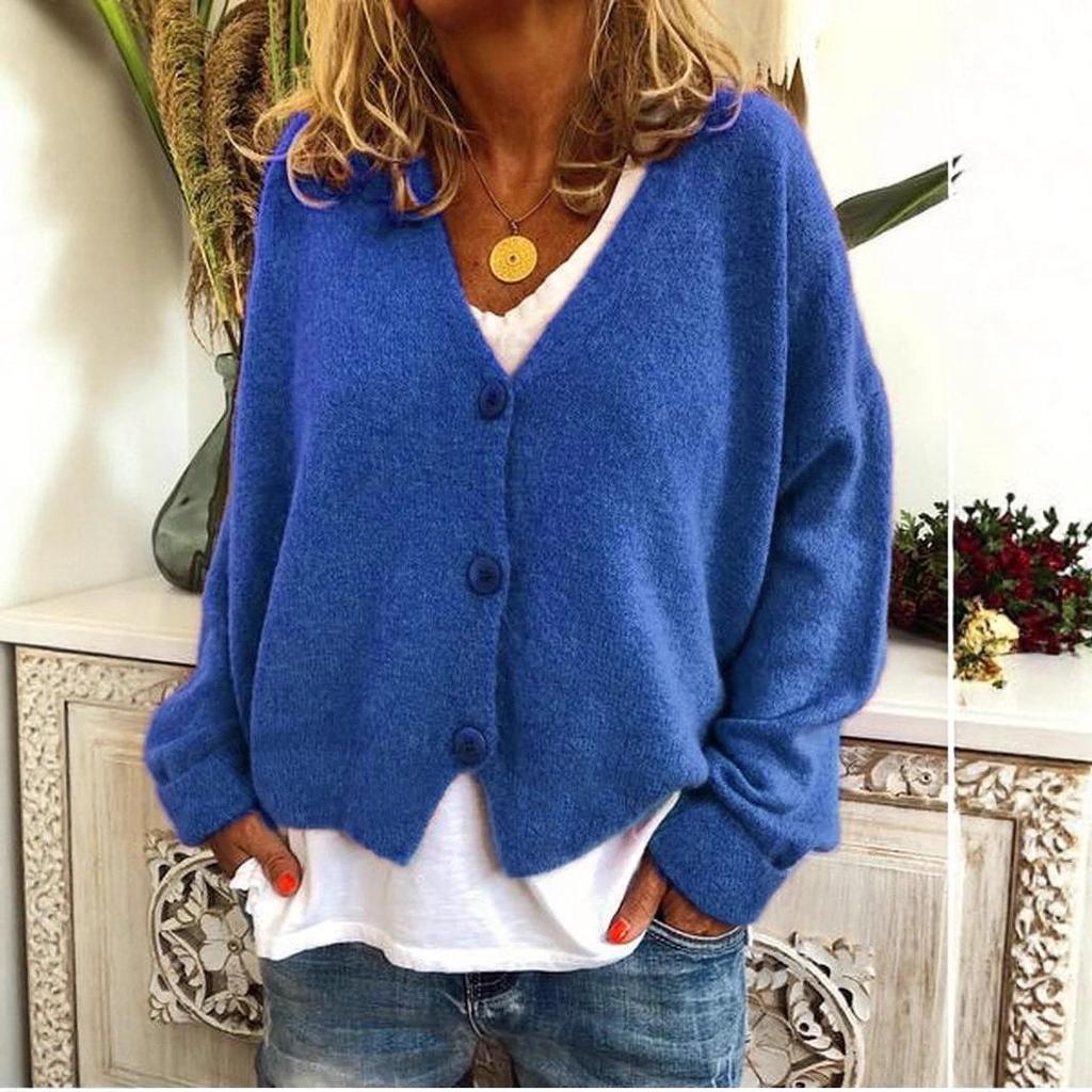2023 Autumn/Winter Women's Casual Loose Knit Cardigan Sweater