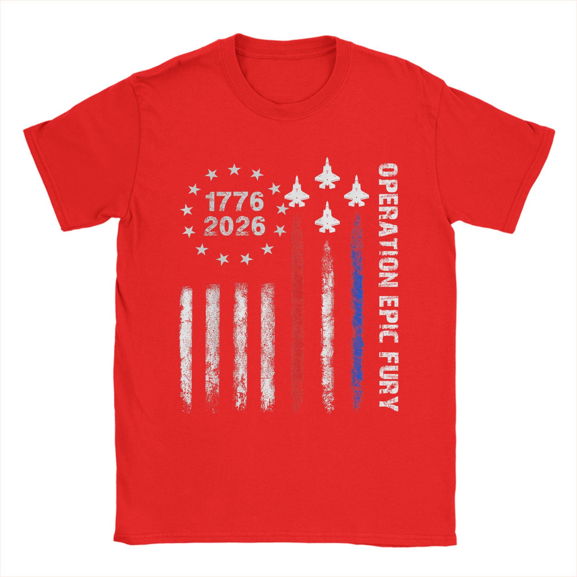 

Cool Operation Epic Fury TShirt Unisex Crew Neck Pure Cotton T Shirts Short Sleeve Tees Printing Tops S