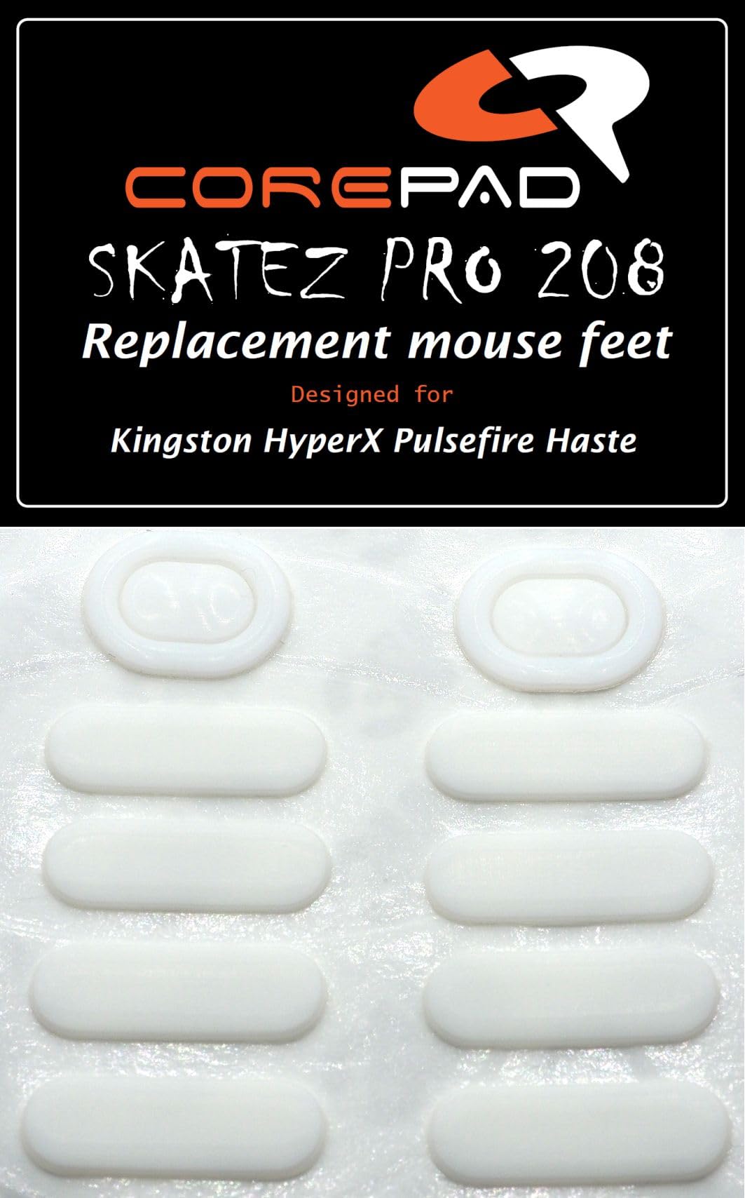 

Corepad Skatez PRO Mouse Soles for Kingston HyperX Pulsefire HasteHaste 2 (2-Pack)