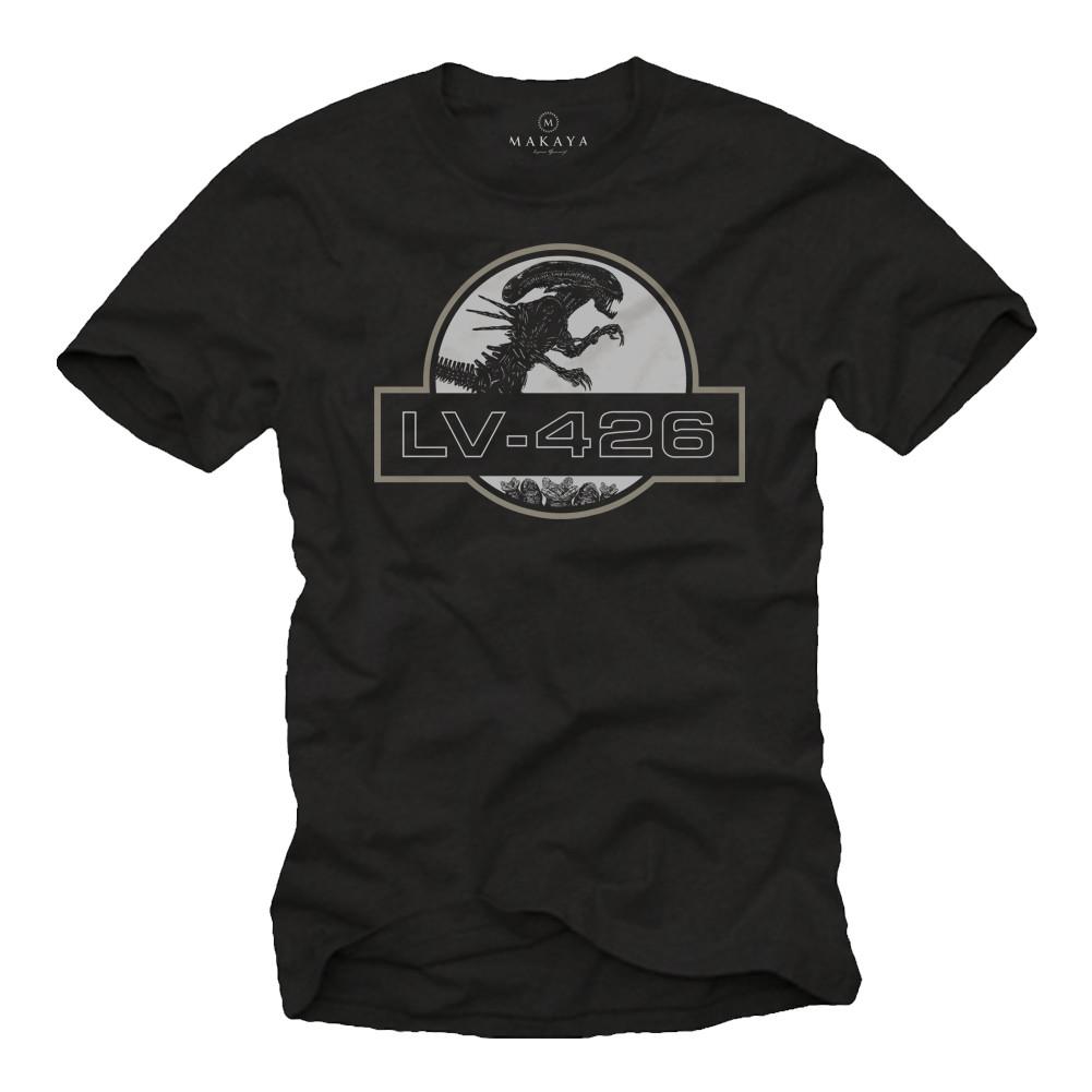Vintage Nerd Men s T-Shirt with LV-426 Coventant Alien - Men s Area 51 Shirt- XL
