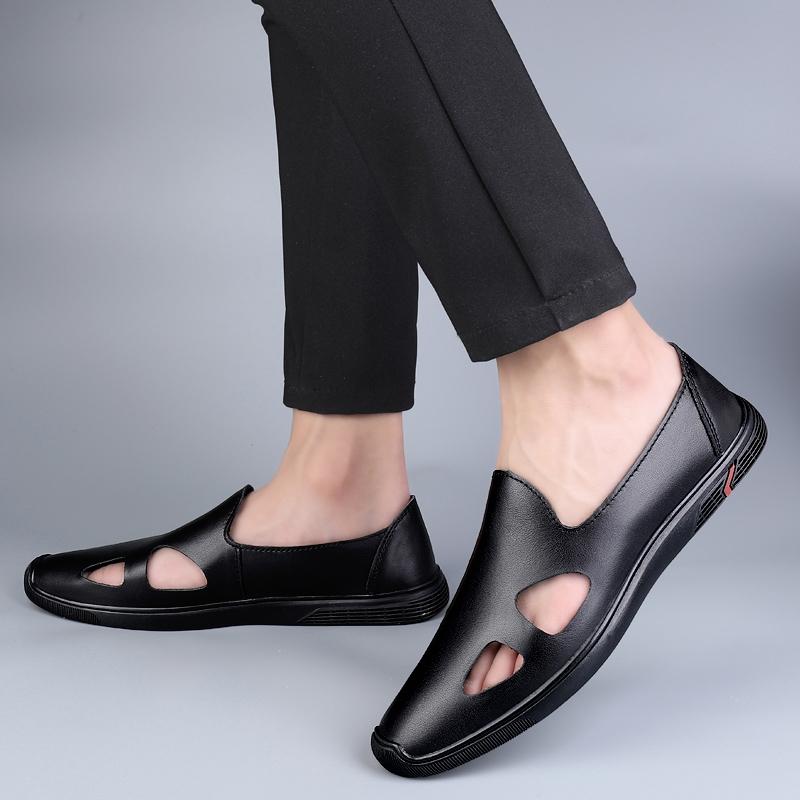 Vară Nou Pantofi Respirabili Bărbați Mocasini Slip on Pantofi de Condus Exterior Bărbat Sandale Clasice Piele Naturală Pantofi Casual Bărbați