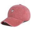 Chicken Patterned Embroidery Baseball Cap Washed Cotton Visor Peaked Cap Cartoon Adjustable Sunscreen Hats