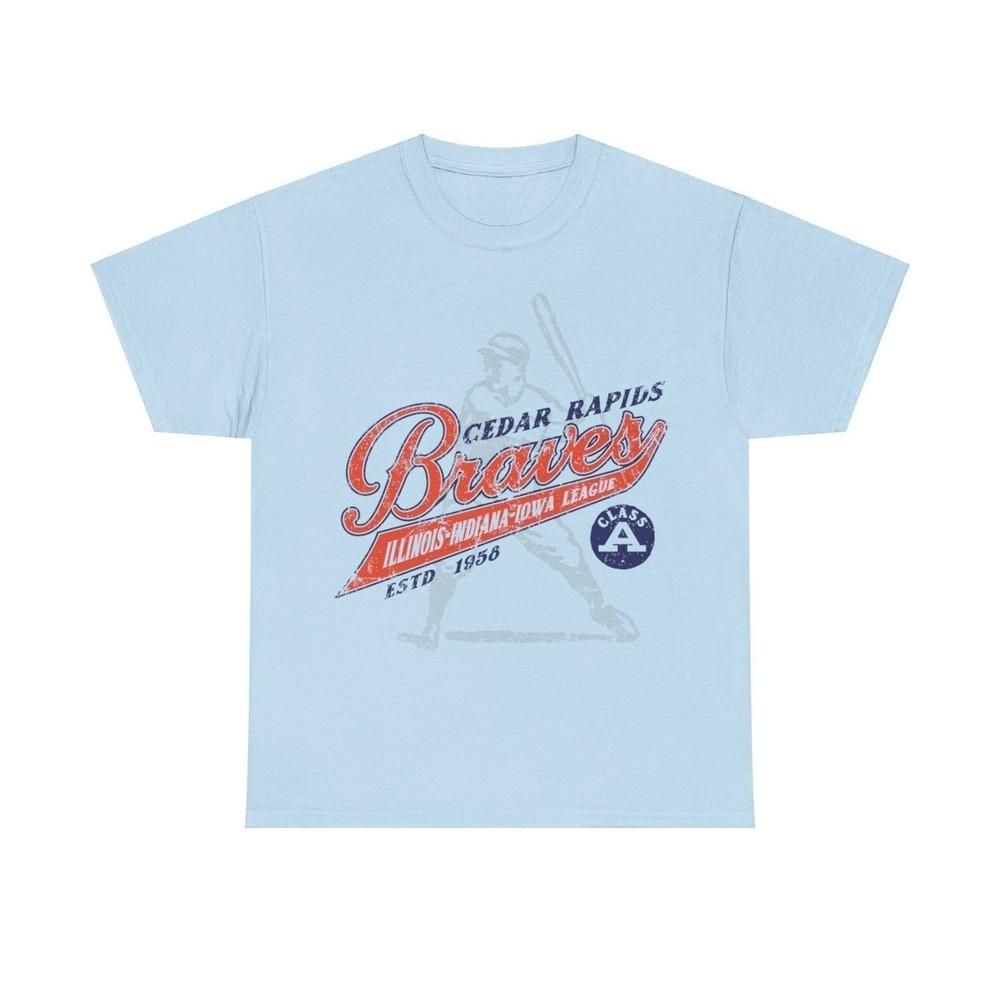 

Cedar Rapids Braves Est 1956 Iowa Baseball Team T-shirt S