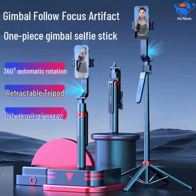 360° Auto-Rotating Face Tracking Gimbal & Selfie Stick with Live Streaming, Anti-Shake Handheld Tripod