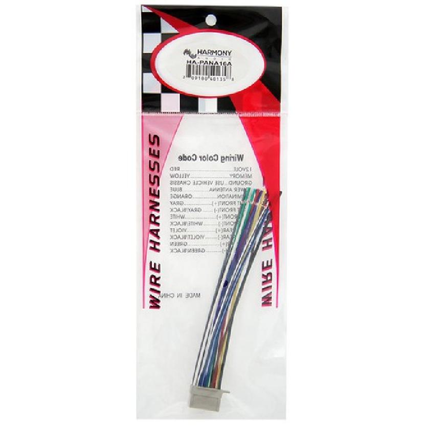 Panasonic CQ-C1120U Aftermarket Stereo Radio Receiver Replacement Wire Harness