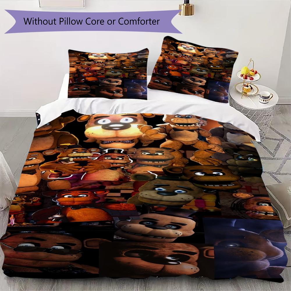 Night Nightmare Animatronics Bedding Without Core 1 Duvet Cover 2 Pillowcase Without Core Christmas Birthday Gift Soft And Comfortable