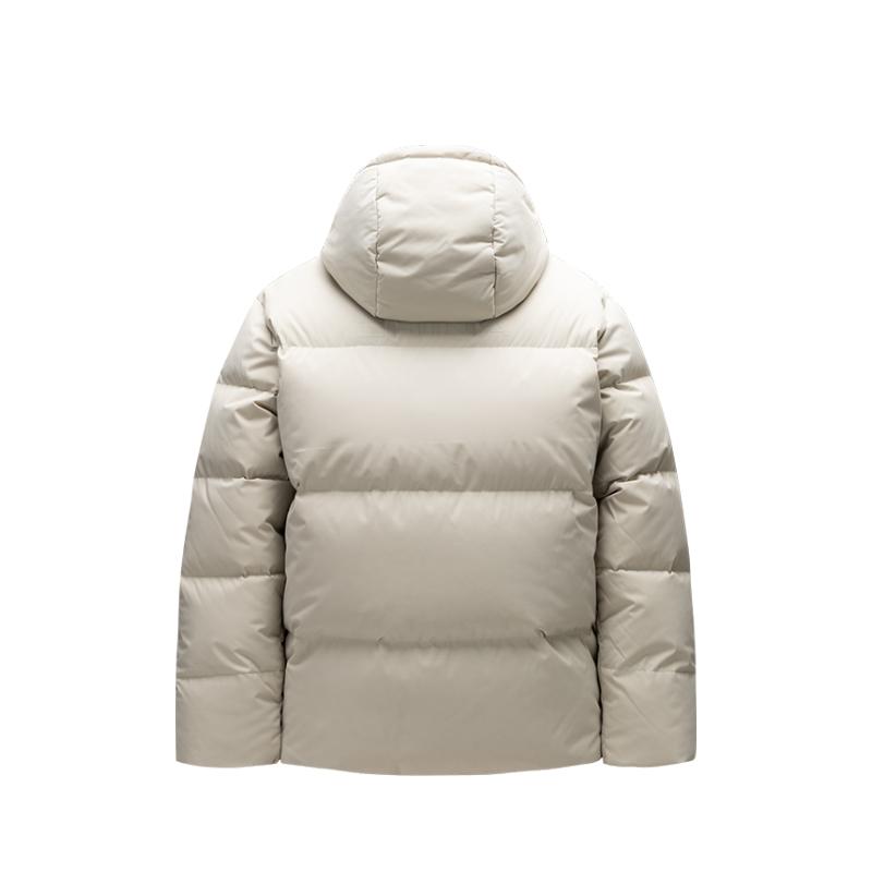 Anta Simple Comfortable Casual Versatile Hooded Down Jacket Unisex Outerwear Qingluan-Gray 172517901-2