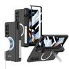 For For Samsung Galaxy Z Fold 7 6 5 4 3 5G Case Magsafe Wireless Charging Magnetic Hinge Pen Holder Stand Screen Protect Film Cover