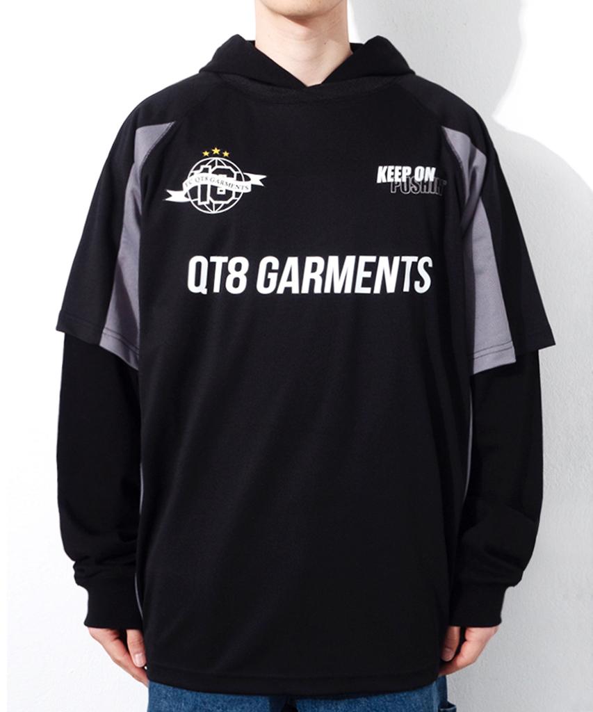 Oc 3R Soccer Layered Hoodie Jersey (Black)