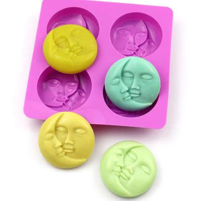 3D Abstraktes Gesicht Silikon Seifenform Handgemachte Blätter Schokolade Gebäck Kuchen Backzubehör DIY Aromatherapie Kerzenherstellung Set