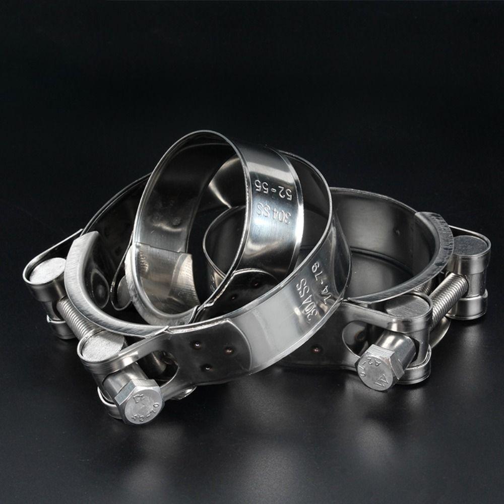 New 304 Stainless Steel Hose Clamps T Bolt Powerful Tube Clamps Water Pipes Sealing