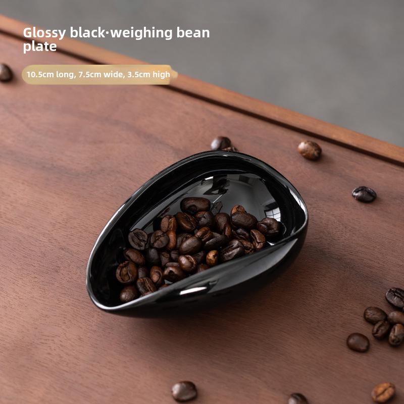 

Поднос для чая из черной керамики и набор ложек цвета морской волны — стиль ретро-кунг-фу Bright чёрный