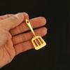 Mini Pala Dorata Pentola Dorata Portachiavi Gadget di Gioco Teamfight Tactics Portachiavi Giocattolo Creativo Ciondolo Portachiavi per Borsa Chiavi Auto