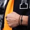 PIG & HEN Brontide 4 Armband - Tigerauge X Schwarz