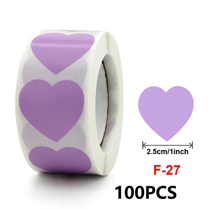 100-500PCS Star Stickers Roll Packaging Pack Stickers Small Heart Photocard Decor Heart Home Made Rolling Sticker TZ304