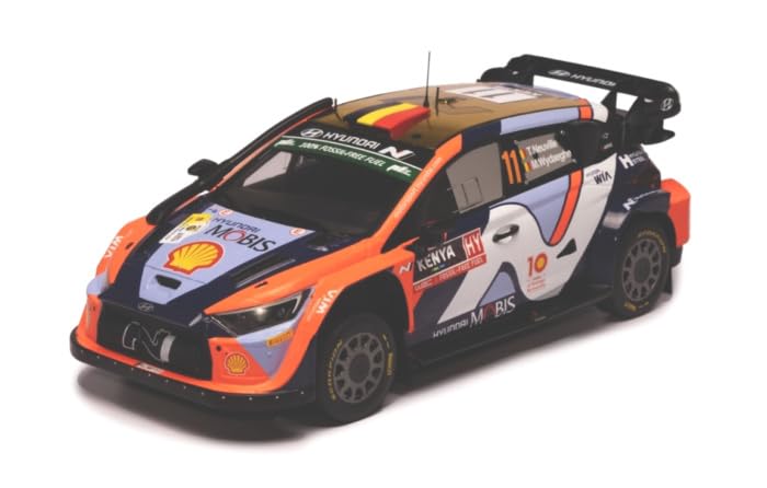

IXO Hyundai i20 N Rally1 2024 Ралли Сафари Нойвиль Готовая модель 1/18 #11 T.
