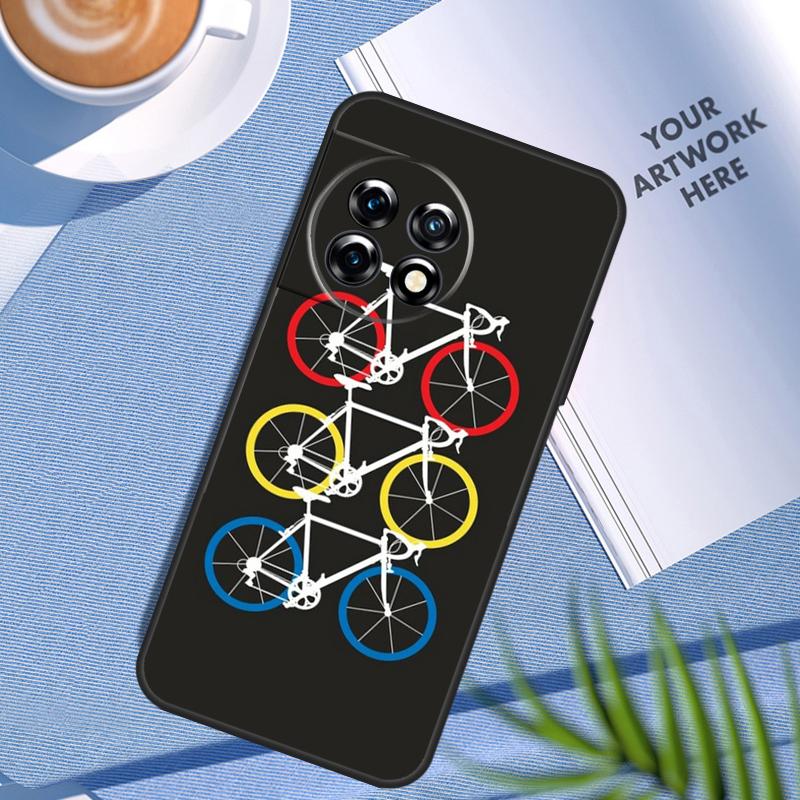 Mountain Bike Cycling art Case For OnePlus Nord 5 CE 4 3 2 Lite N20 N30 OnePlus 15 13 12 11 9 10 Pro 12R 13T 13R Cover