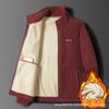 Men's Double-Sided Fleece Jacket - Coral Fleece Outdoor Winter Wear