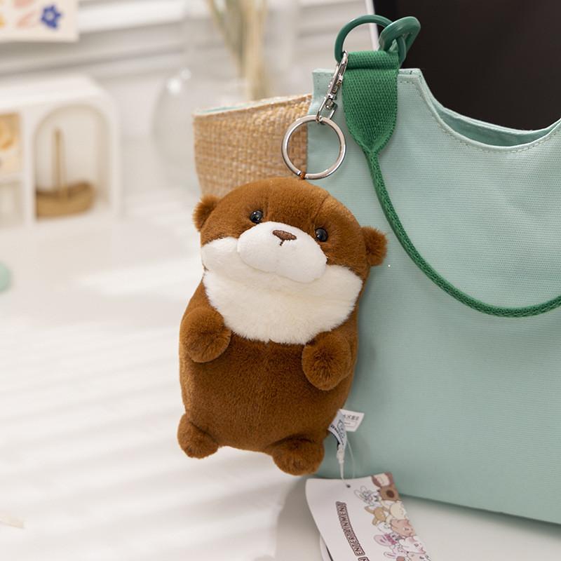 Adorable Ussou Sauce Water Otter Plush Keychain Doll Super Soft Comfort Toy Gift