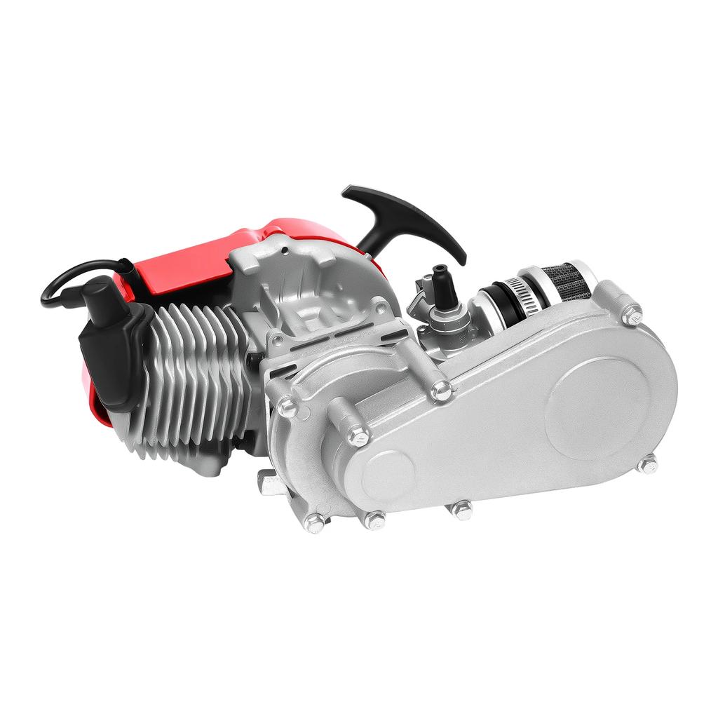Motore a 2 tempi completo monocilindrico raffreddato ad aria per Pocket Bike, Scooter, ATV con manubrio e cavo 1,9 kW/7000 giri/min 49CC
