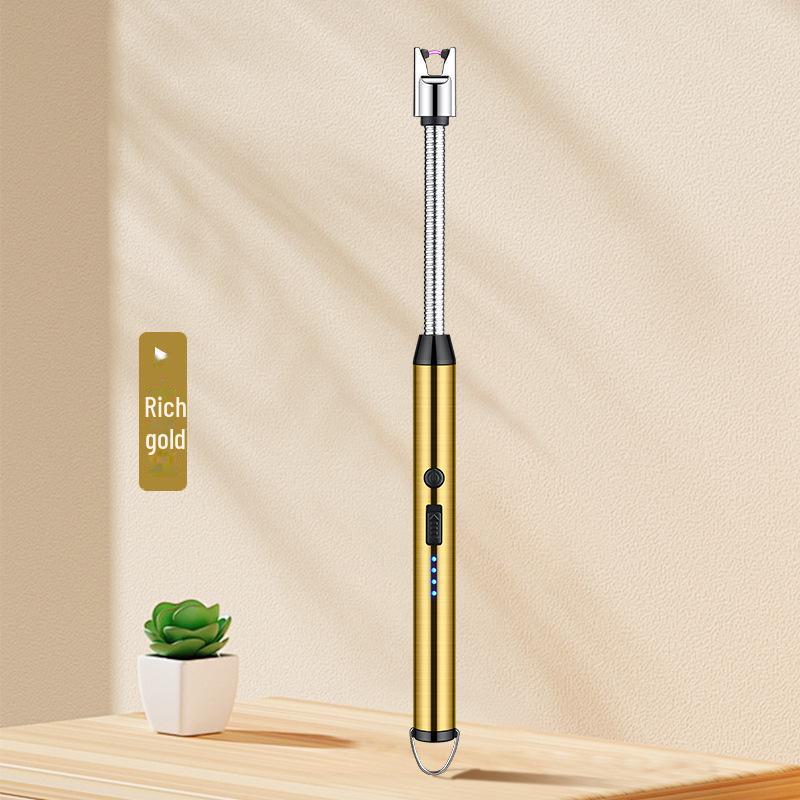 Rechargeable Rotating Kitchen Gas Lighter with 360° Flexible Extension Hose