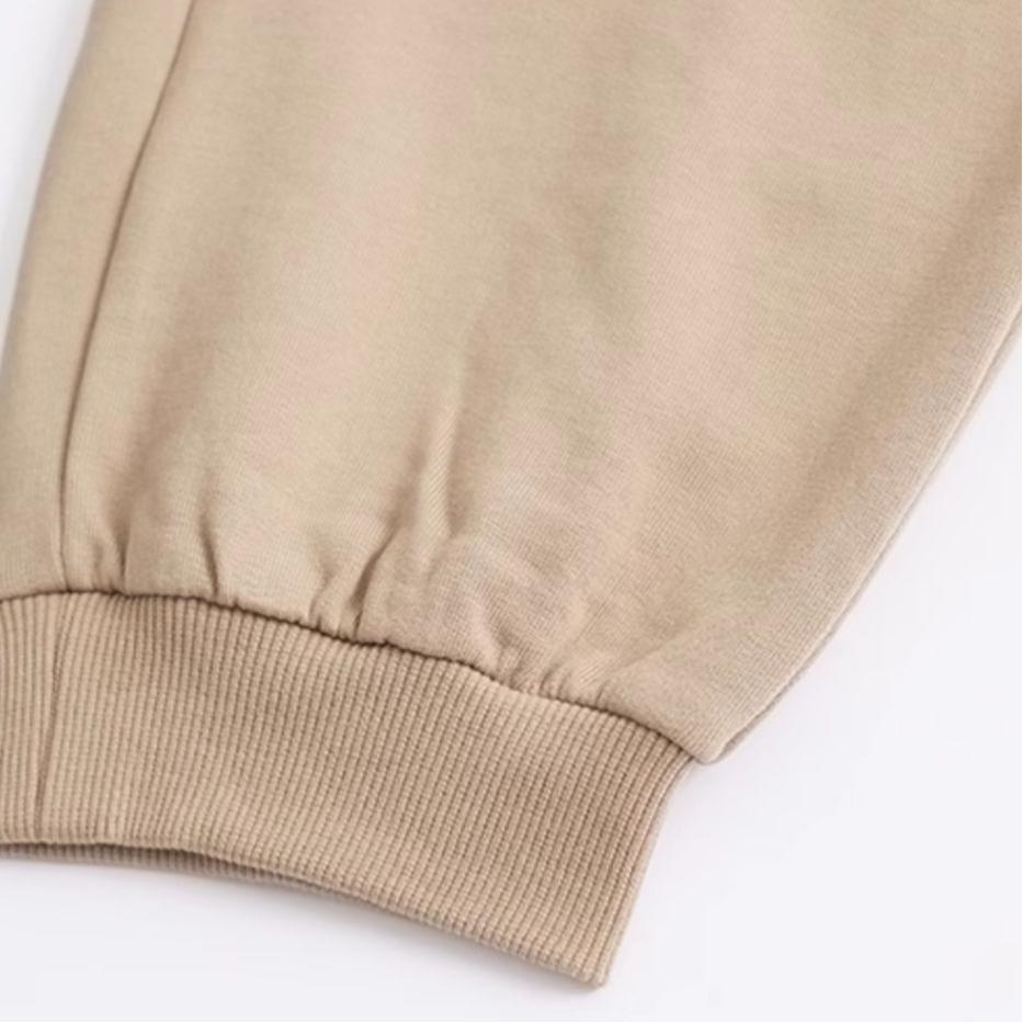 New Balance Knitted Sweatpants Men's Beige Moderate Cuffed Pants 6LD37241-LBE