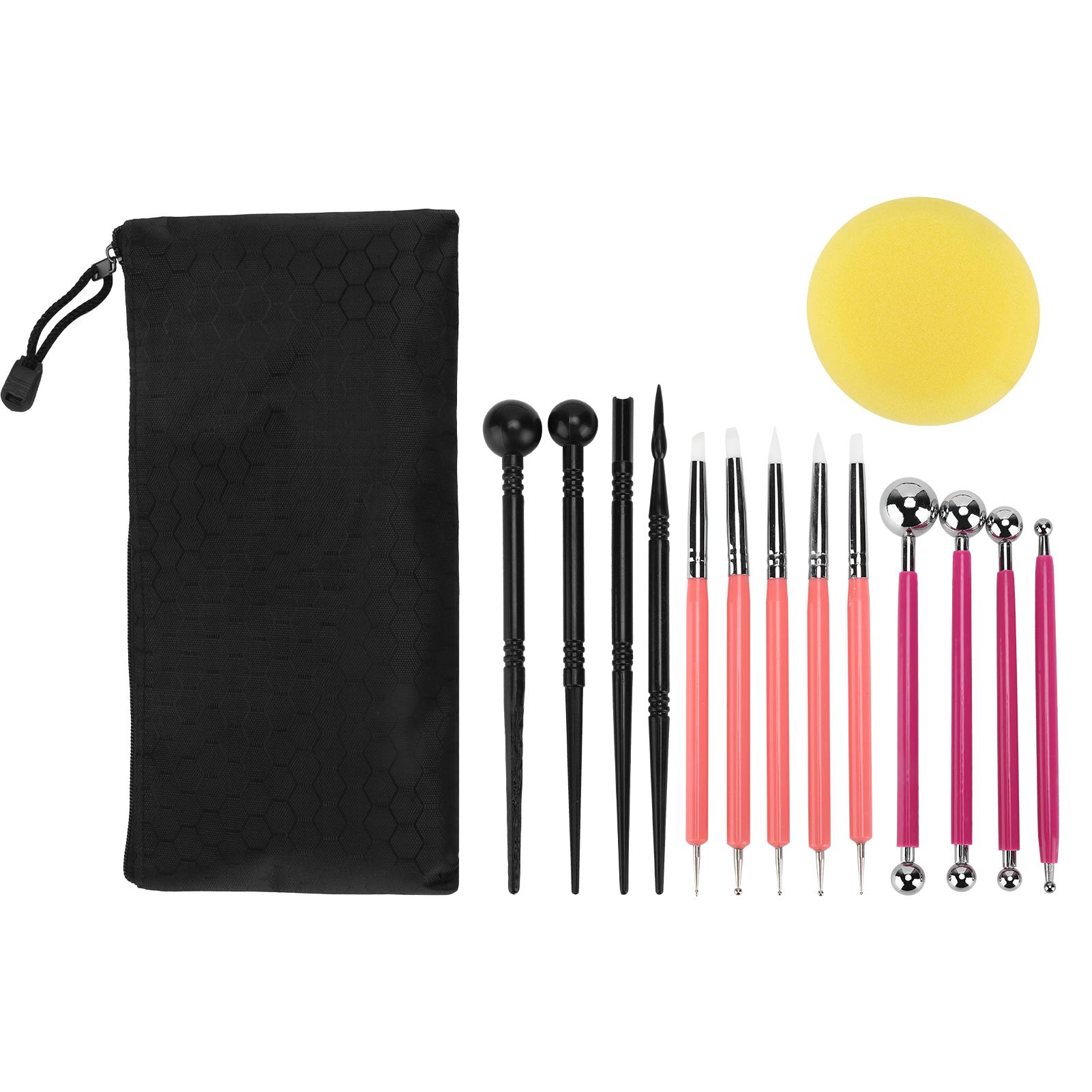 

15 Pcs Polymer Clay Modeling Tools Multipurpose Modeling Carving Silicone Knife Pottery Supplies