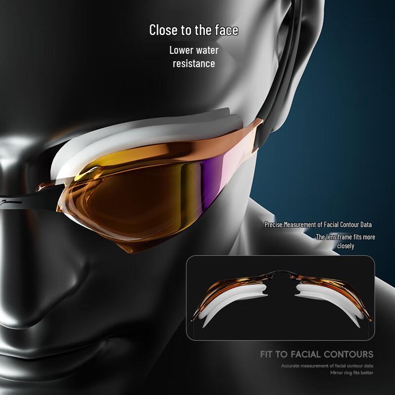 Li-Ning Professional Anti-Fog Racing Swim Goggles