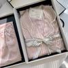 Summer Pajamas Women'S Love Long-Sleeved Two-Piece Set Cute Pink Sweet Can Be Worn Outside Loungewear