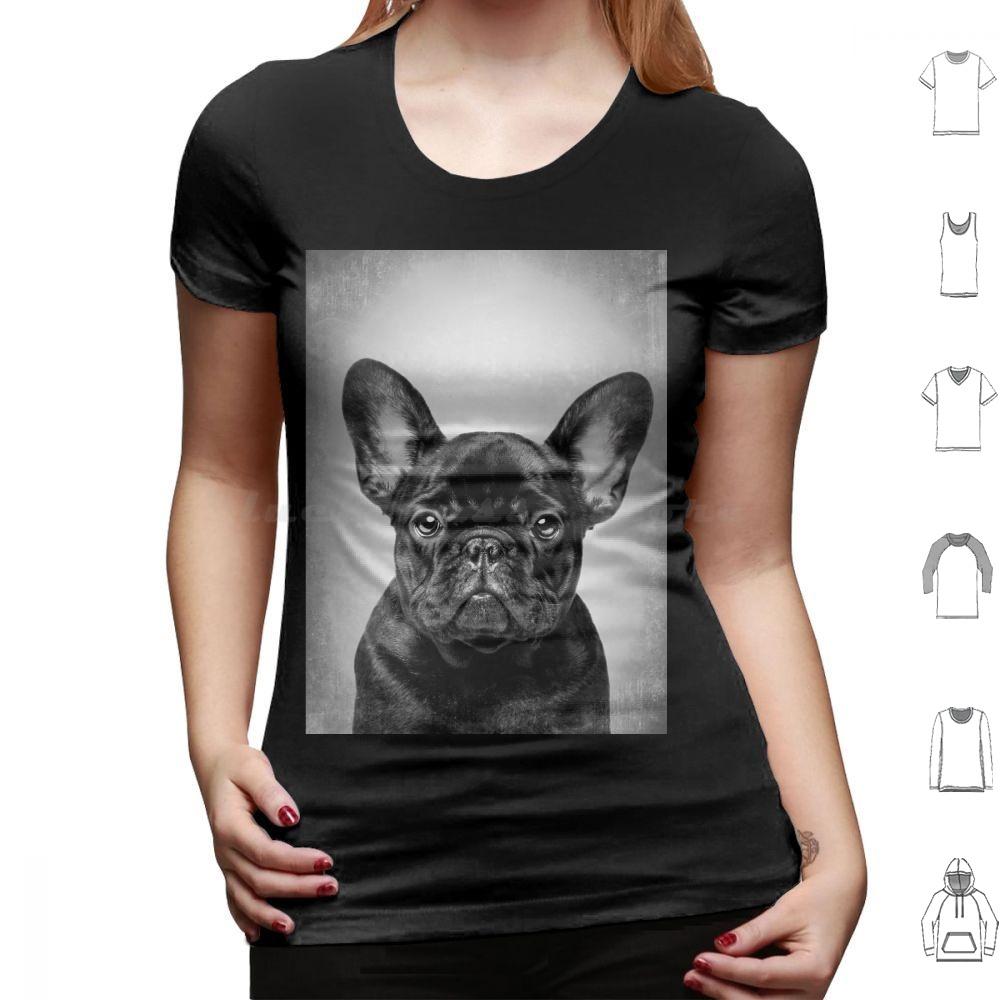 French Bulldog Black DogBw VintageT Shirt Cotton Men Women DIY Print French Bulldog Bulldog French Bulldog Dog Black French