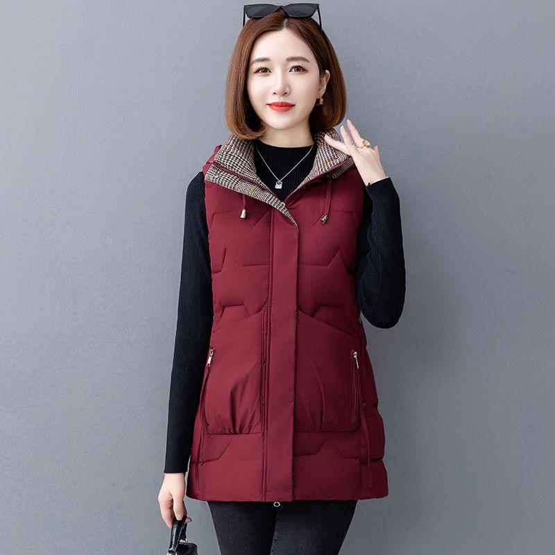 Thick Cotton Vest for Autumn and Winter, Vest for Middle-aged and Elderly Mothers, Vest for Women Aged 50-60, Vest and Oversized Coat.