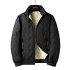 Men's Fleece Jacket Thick Sherpa Lined Jacket Warm Winter Turn-Down Collar Full Zip Jacket