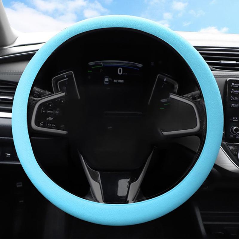 

Автомобильный универсальный силиконовый чехол на руль, эластичный чехол для перчаток, текстура, мягкий, многоцветный, автоукрашение, аксессуары для поделок