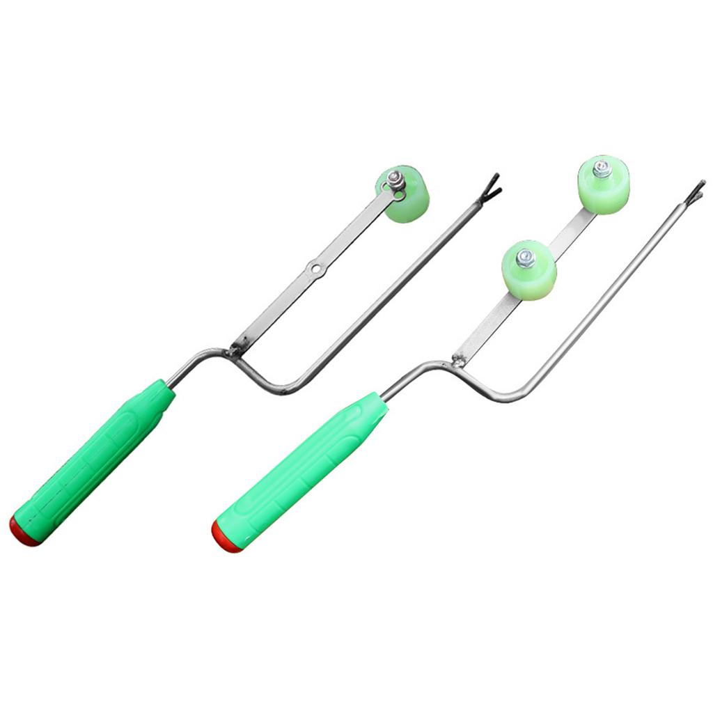 Heavy Duty Double Pack Iron Sweet Potato Planting Tool Ergonomic Handle Lightweight Build Effortlessly Ground Navigation