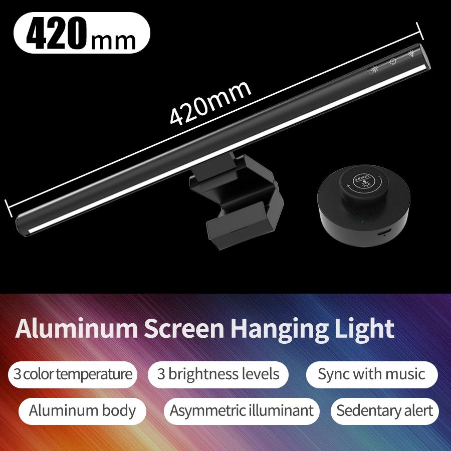 42CM LED Desk Lamp PC Computer Screen Hanging Monitor Light Bar Wireless Remote Control Stepless Dimming For Bedroom Study Room