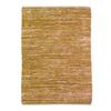 Living Room Rug In Braided Yellow Leather 160x230
