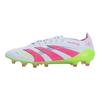 adidas Predator Elite 25 Comfortable Versatile Non-Slip Durable Soccer Shoes Unisex Soccer Shoes White Pink JQ0905